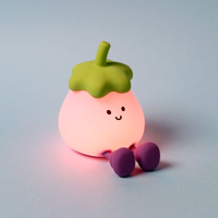 Foodiemals Night Light & Stand Eggplant