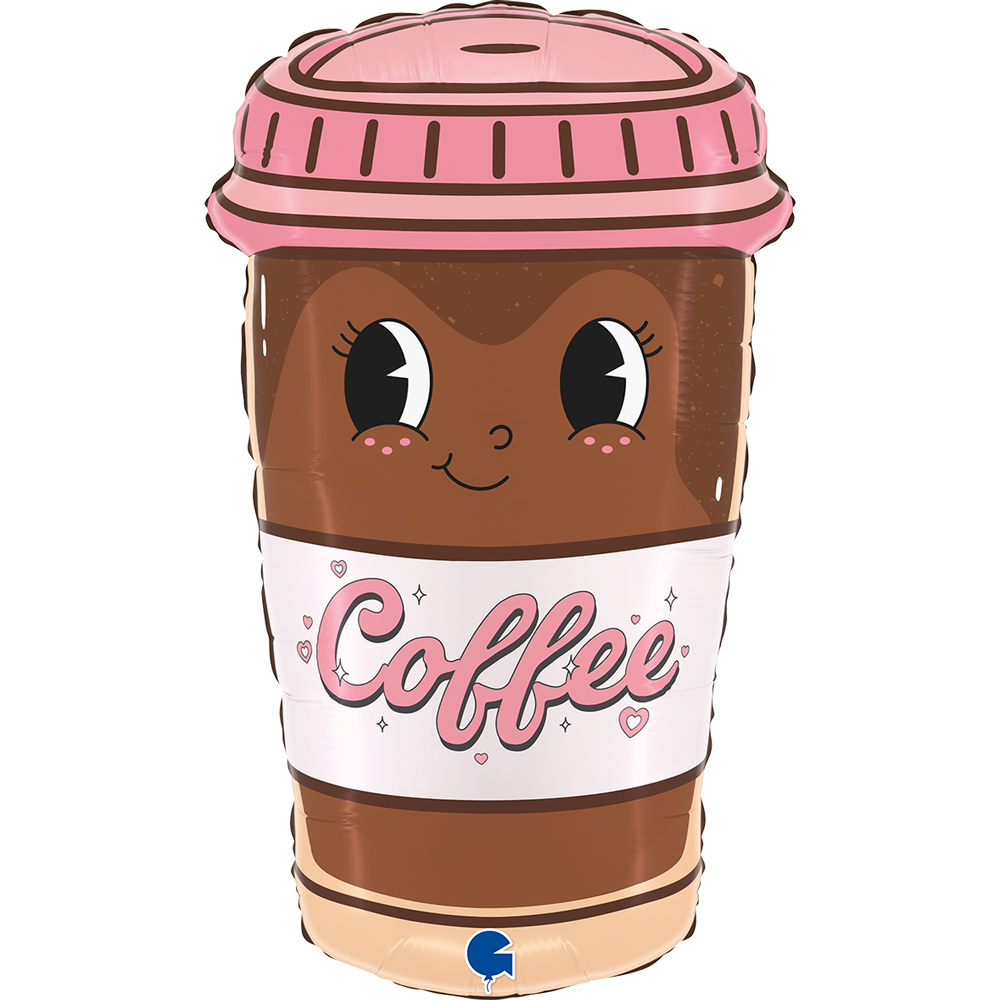 Grabo Foil Balloon Coffee To Go Cup 24