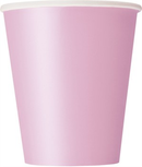 Unique 8 Pack Cups Light Pink 9oz