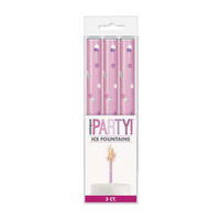 Unique 3 Pack Ice Fountain Pink Glitz Birthday 6