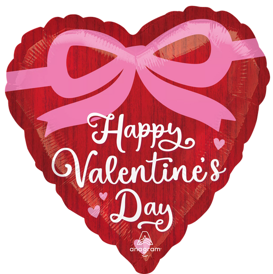 Anagram Valentine's Day Coquette Bows 18" Foil