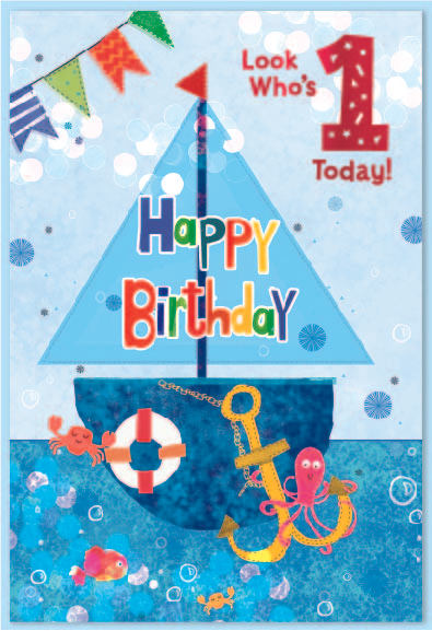 Simon Elvin 6 Pack Cards C50 Birthday