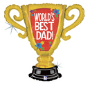 Grabo World's Best Dad Trophy 33" Foil Balloon
