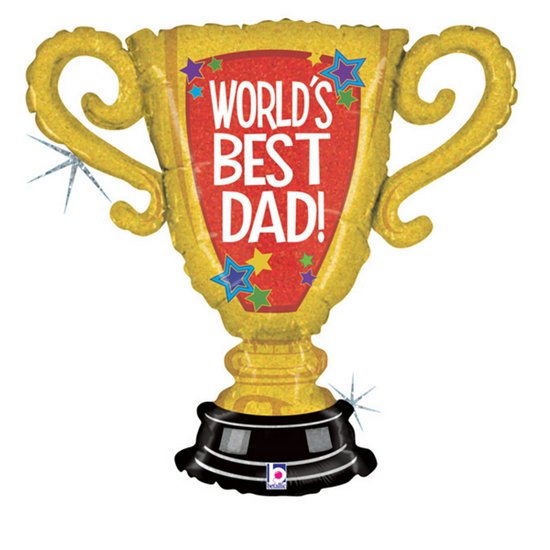 Grabo World's Best Dad Trophy 33" Foil Balloon
