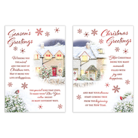 Poppyhill 12 Pack Cards C50 Christmas Open