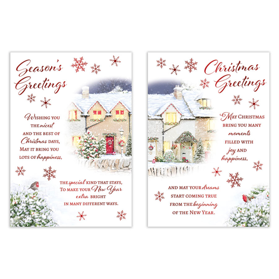 Poppyhill 12 Pack Cards C50 Christmas Open