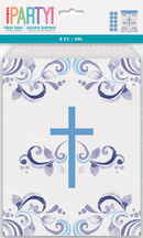 Unique 8 Pack Treat Bags Holy Cross Blue