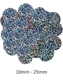 Silver Holographic Confetti 10mm x 50g