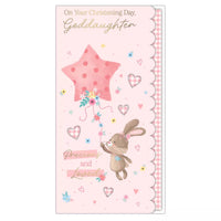 Prelude 6-pack Christening Goddaughter cards, elegant greeting cards for special occasions, featuring religious and celebratory designs.