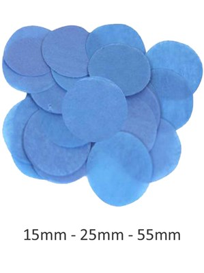 Royal Blue Tissue Confetti 25mm Round 100g