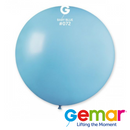 Gemar Macaron Baby Blue 31" Latex Balloons 10pk
