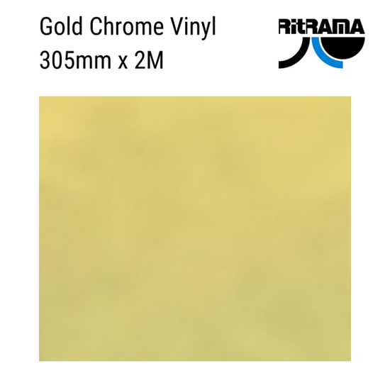 Ritrama Vinyl Polished Mirror Gold 305mm x 2m