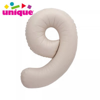 Unique Foil Balloon Matte Nude 34" Number 9