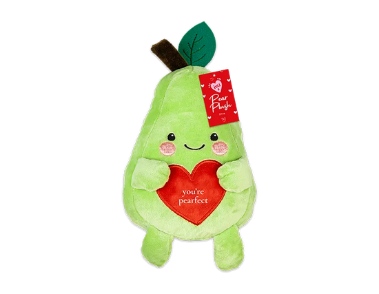 Gem Imports Soft Toy Pear With Love Heart 27cm