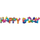 Anagram Foil Balloon Rainbow Happy B-Day 56"