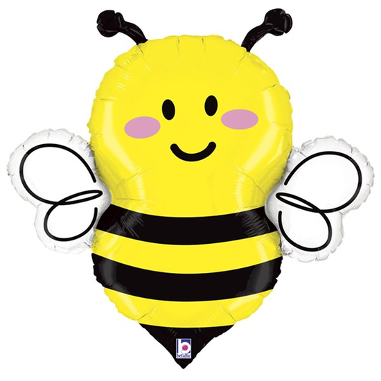 Smiling Bee 34" Foil Balloon