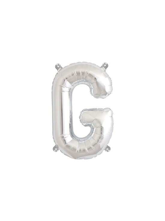 Northstar Foil Balloon Silver 16" Letter G