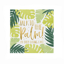 Tropical Leaf Patterned Paper Napkins 20pk
