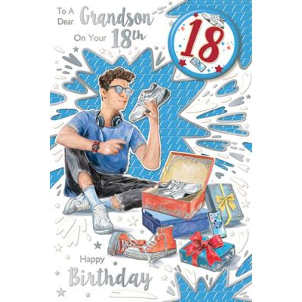 Xpress Yourself C75 Birthday Age 18 Grandson 6pk