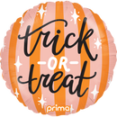Prima Trick Or Treat Stripes 18" Foil Balloon