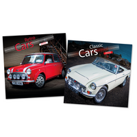 Calendar Square Classic & Retro Cars 2027 12pk