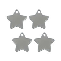 Sear 100 Pack Balloon Weight Star Silver 8g