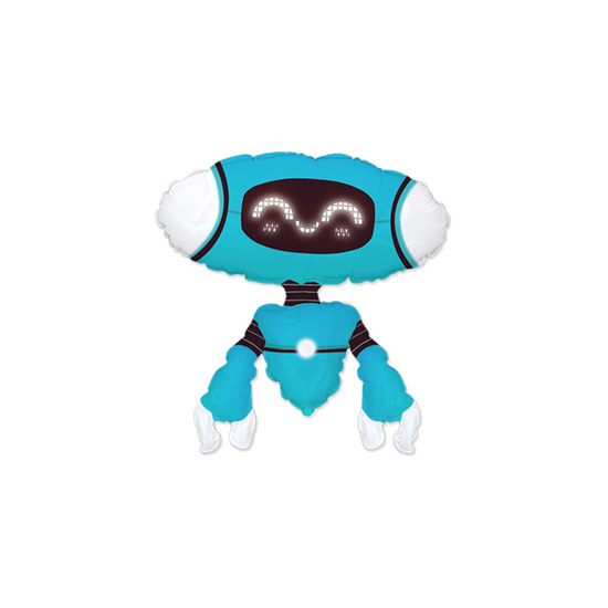 Flexmetal Foil Balloon Blue Robot 13"