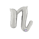 Grabo Foil Balloon Silver 14" Letter N