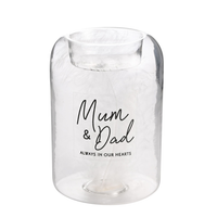 Tea Light Holder Mum & Dad 98x68x66mm