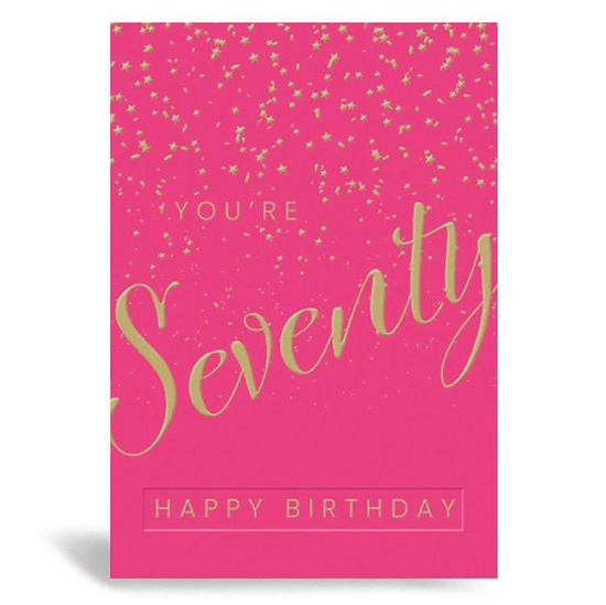 Prelude Pzazzle C50 Birthday Age 70 6pk