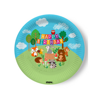 Grabo 8 Pack Plates Woodland Animal 9
