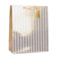 Tiger Feet 6 Pack Gift Bag Gold Geo Large