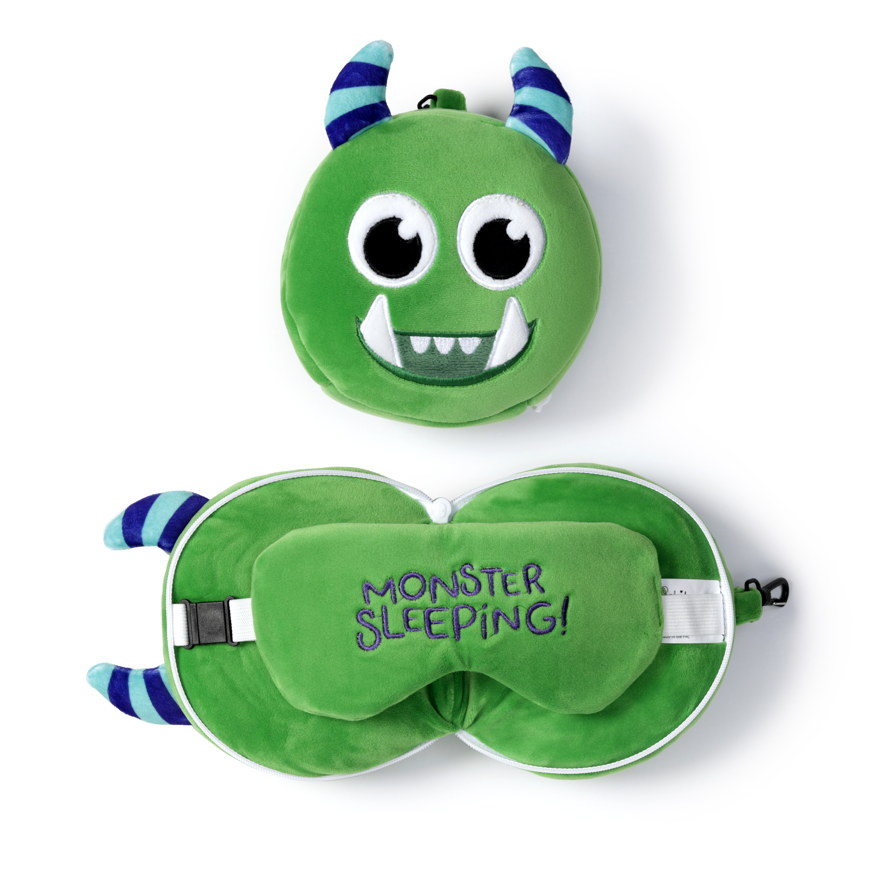 Monster Travel Pillow And Eye Mask Relaxeazzz
