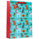 Gift Bags Christmas Pups Extra Large 6pk