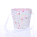 Floral Pot W/Handle Vintage Flowers 16cm