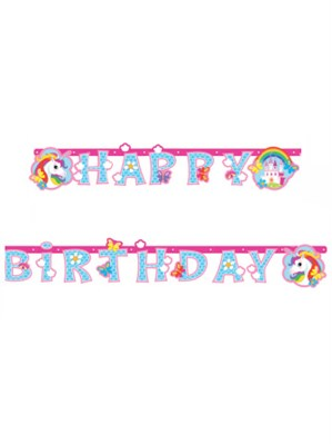 Amscan Birthday Unicorn Jointed Banner 180cm