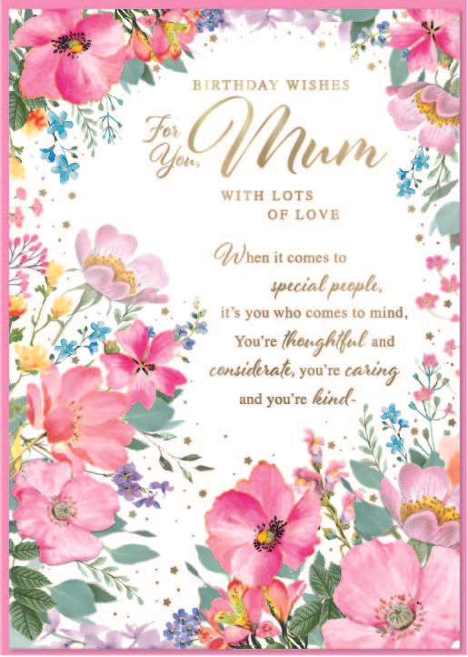 Simon Elvin 6 Pack Cards C90 Birthday Mum