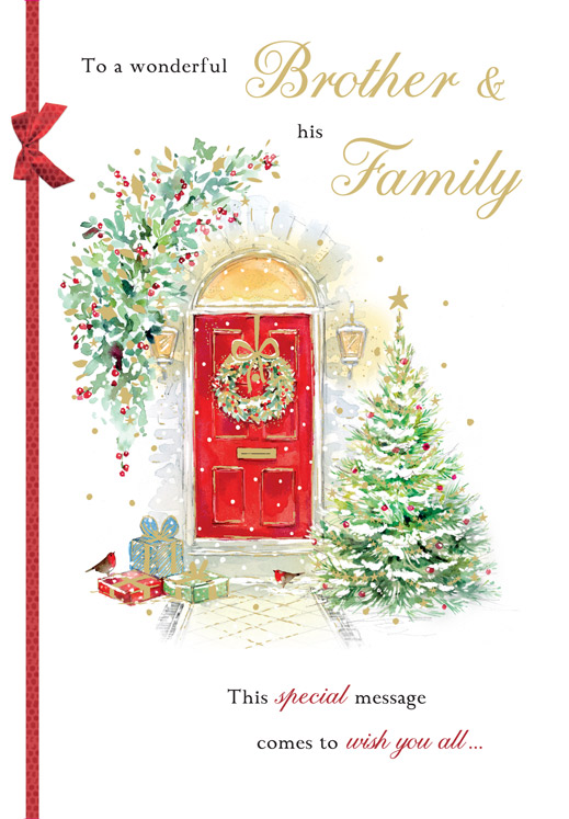 Regal 6 Pack C75 Cards Christmas Brother & Family