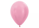 Sempertex 12-pack pearl pink latex balloons, 12-inch decorative balloons for celebrations and events.