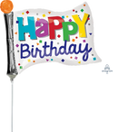 Anagram Birthday Flag 10" Foil Balloon