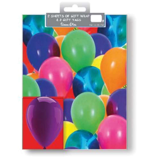 Folded Wrap & Tags Balloons 12pk