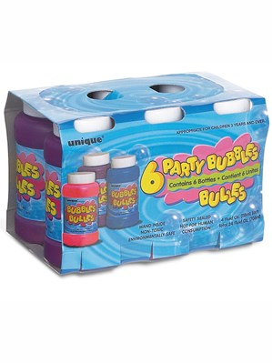 Unique 6 Pack Party Bubbles