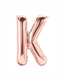 Northstar Foil Balloon Rose Gold 16" Letter K
