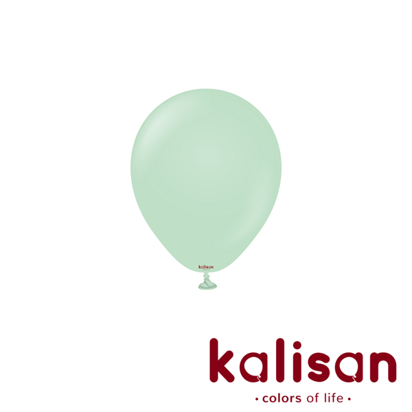 Kalisan Macaron Green 5" Latex Balloons 100pk