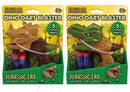 Kandy Toys Dino Head Shooter toy with five darts, colorful plastic dinosaur head design, suitable for kids' outdoor play.