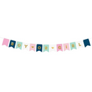 PartyDeco Flag Banner Boy Or Girl 175cm