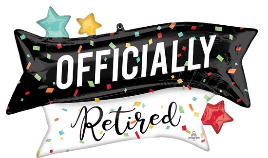 Anagram Officially Retired 38" Foil Balloon