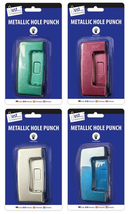 Tallon 12 Pack Hole Punch Metallic Assorted