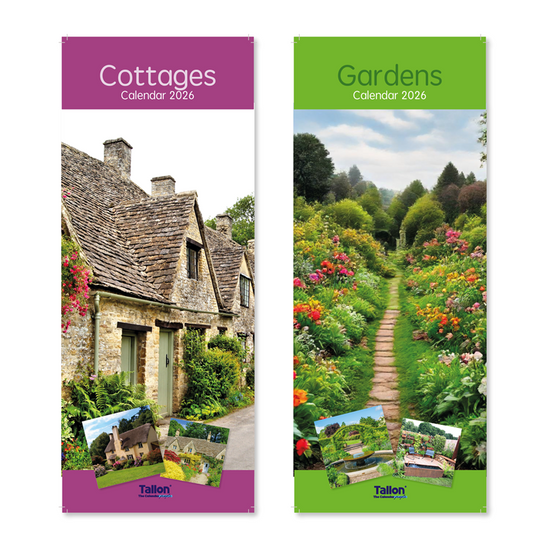 Calendar Super Slim Cottages & Gardens 2027 24pk