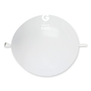 Gemar 50 Pack Latex Balloons Glink White 13